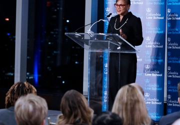 Anne Robinson at podium