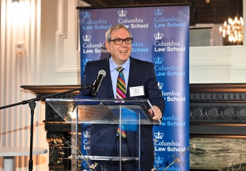 Jeffrey Kessler ’77 speaking at the Harlan Fiske Stone Society event 2025