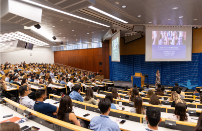LLM Orientation 2025 students in classroom