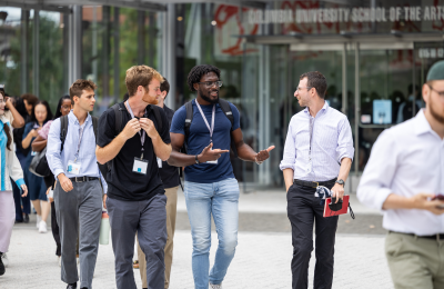 Orientation 2025 students talking