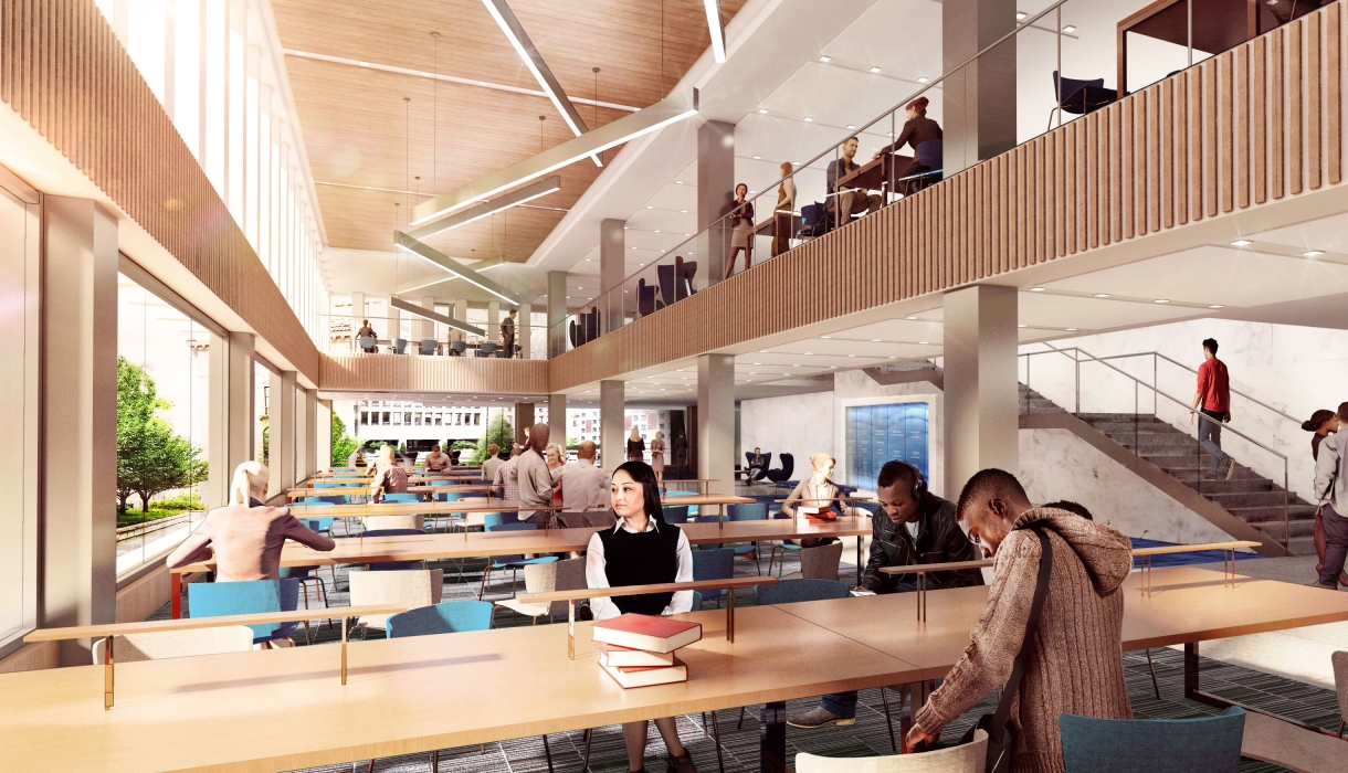 columbia university library interior