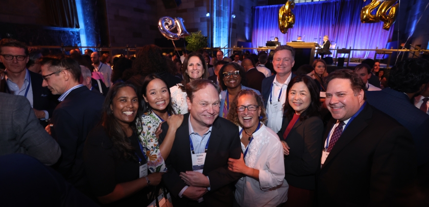 Group of people at Columbia Law Reunion party